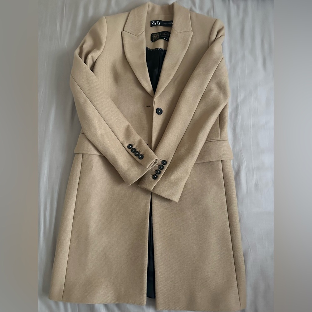 Zara Wool Blend Camel/Tan Coat